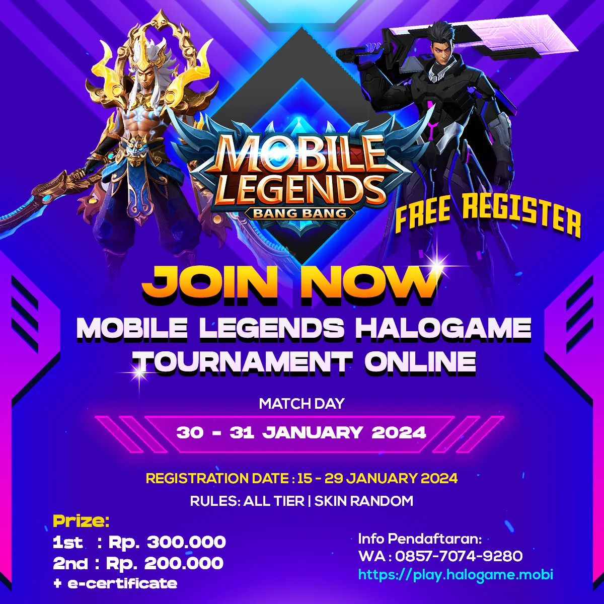 Halogame MLBB Tournament January 2024