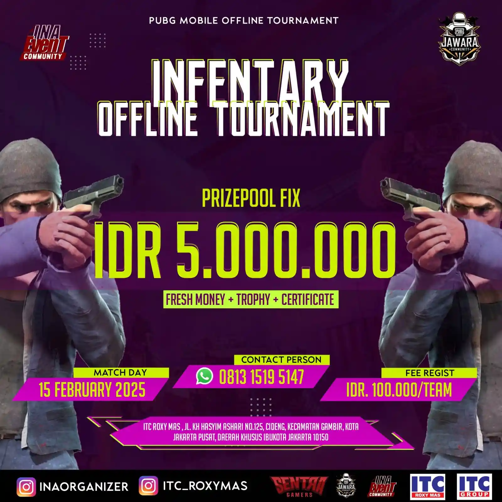 OFFLINE TOURNAMENT PUBG MOBILE INFENTARY CHAMPIONSHIP 🎮🏆