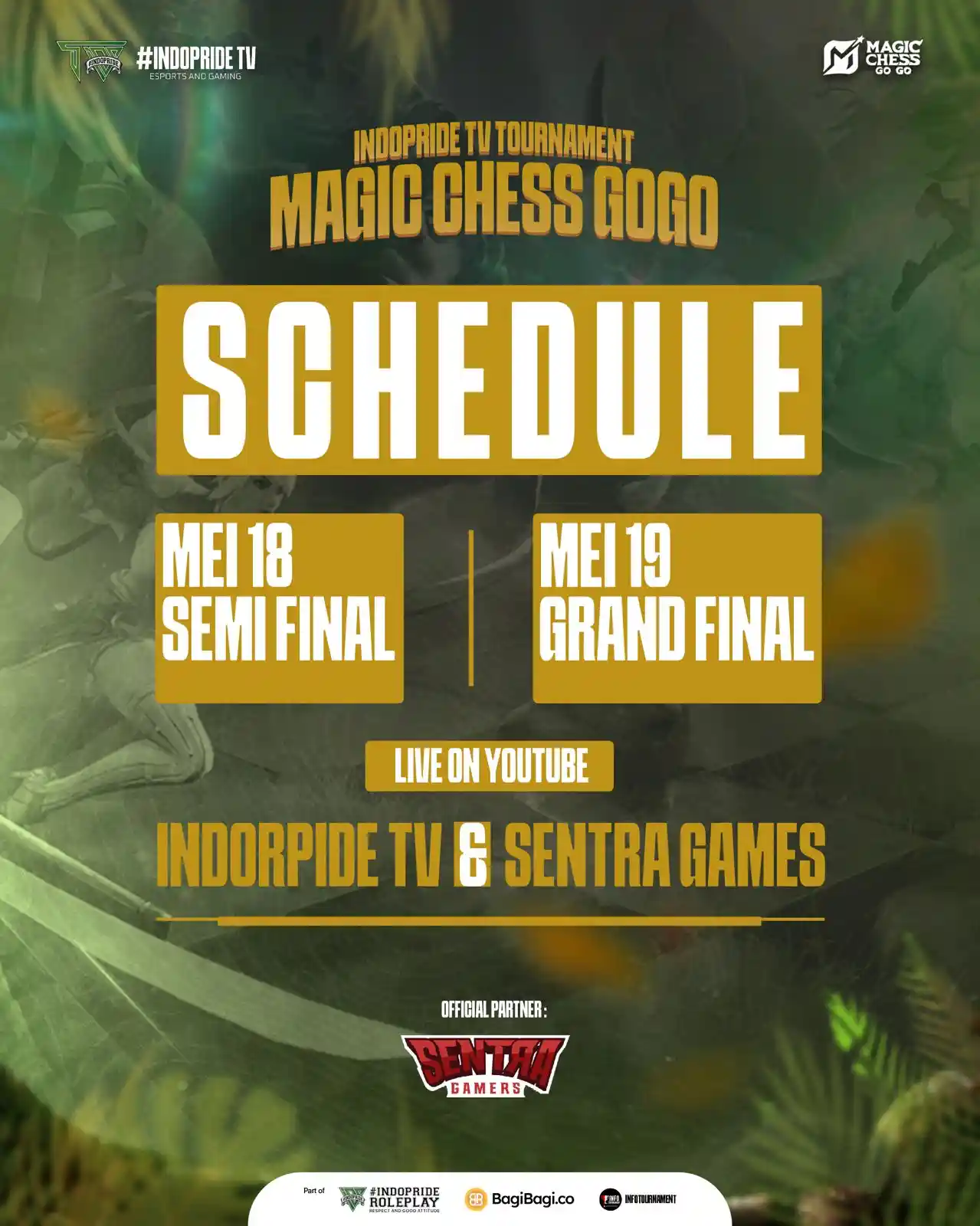 INDOPRIDE TV TOURNAMENT MAGIC CHESS GOGO