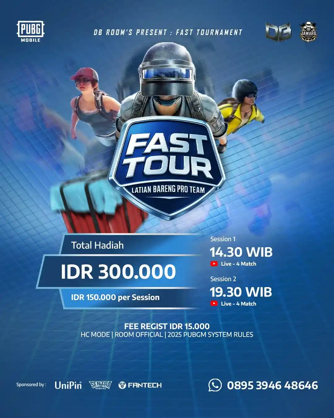 DB ROOM PUBG MOBILE FAST TOURNAMENT 5 JULI SESI 1