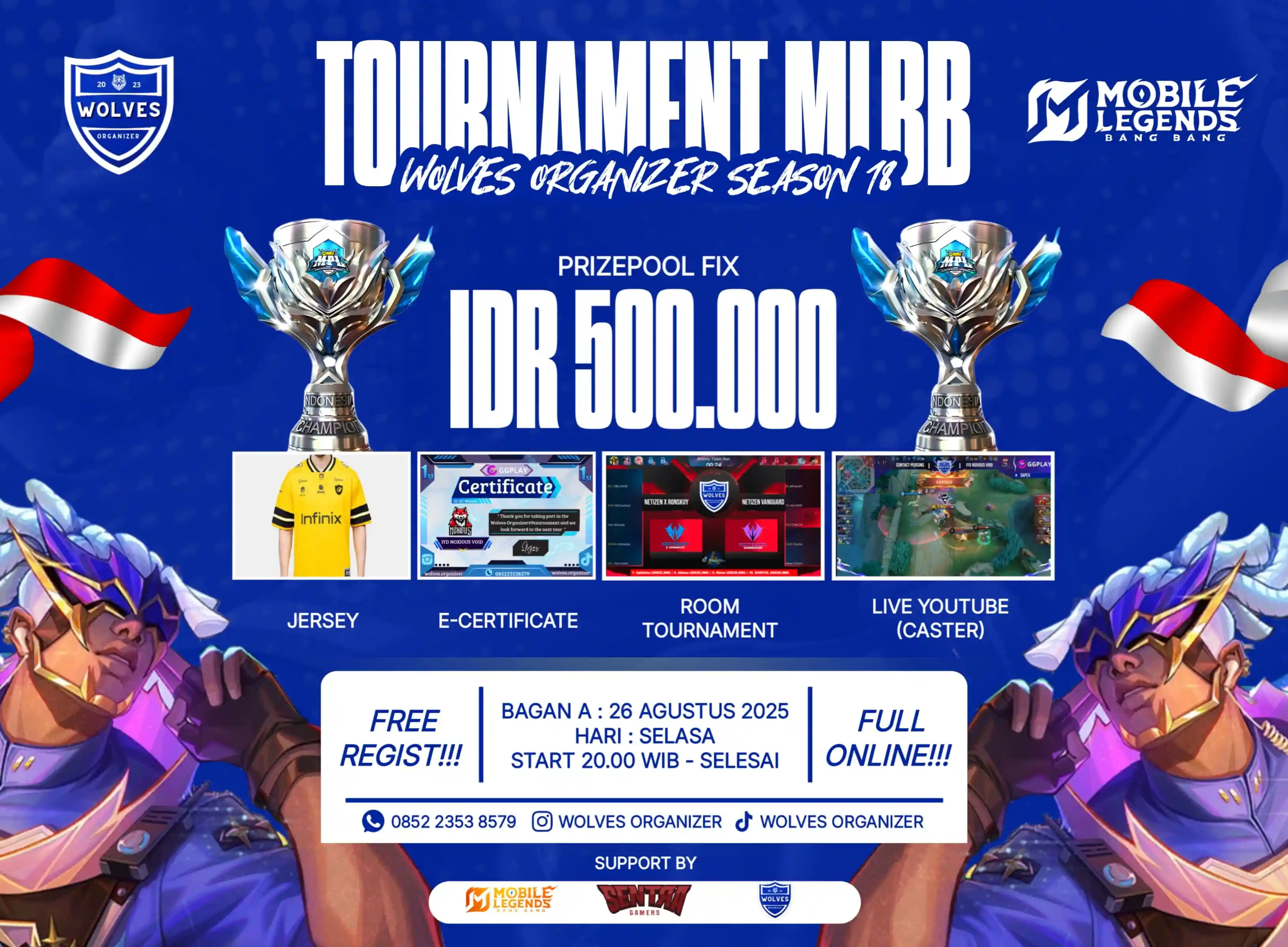 BAGAN A WOLVES ORGANIZER x SENTRAGAMERS SEASON 18