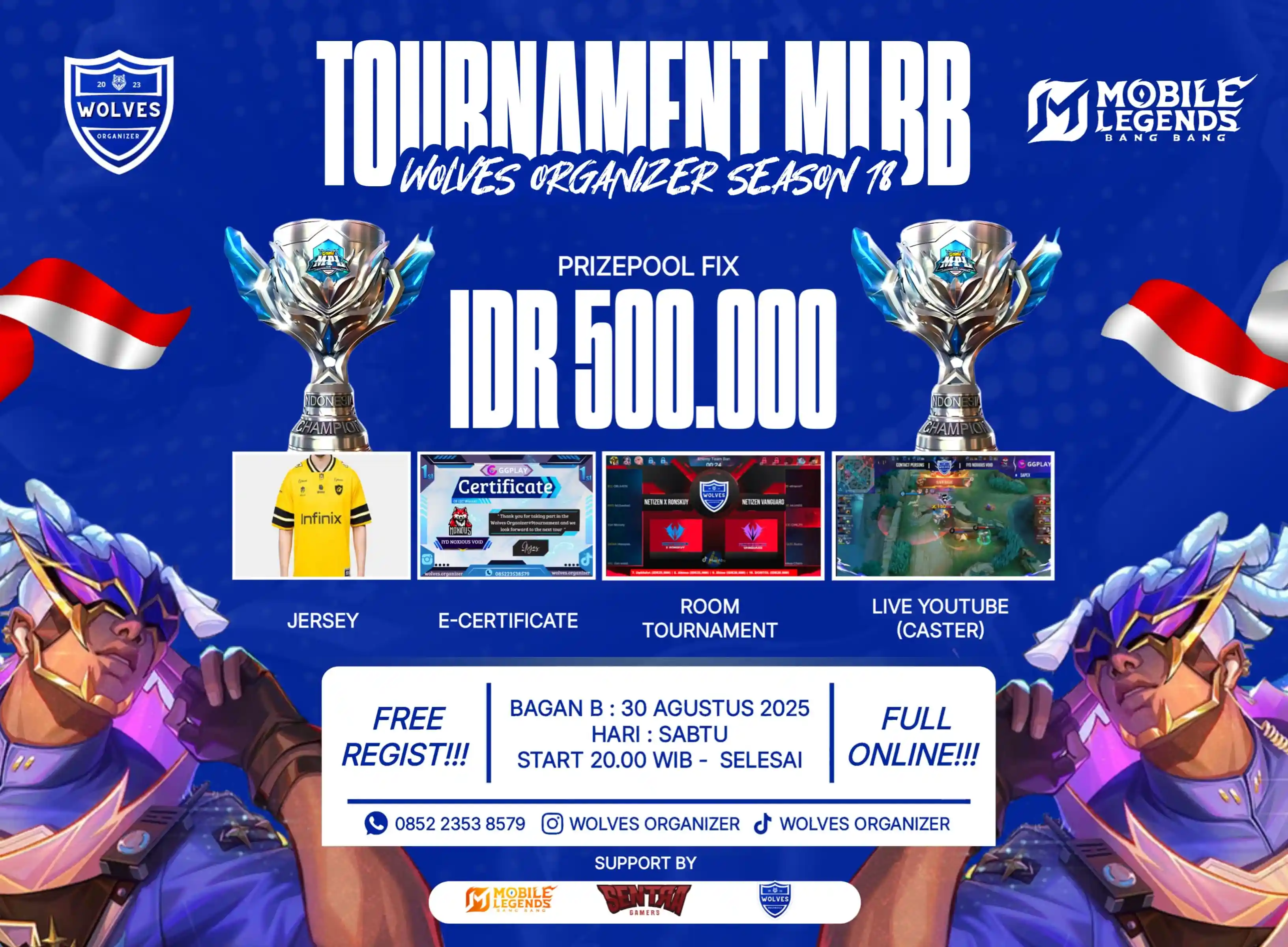 BAGAN B WOLVES ORGANIZER x SENTRAGAMERS SEASON 18