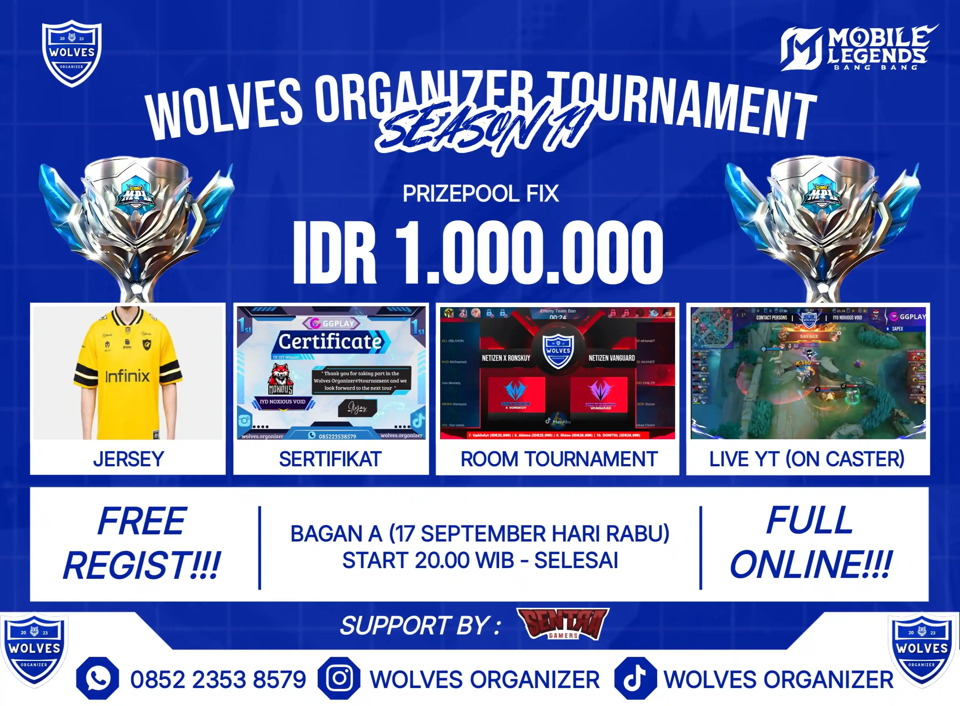 BAGAN A TOURNAMENT WOLVES ORGANIZER x SENTRAGAMERS SEASON 19