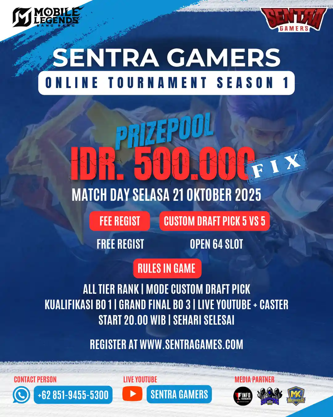 MOBILE LEGENDS SENTRA GAMERS ONLINE TOURNAMENT